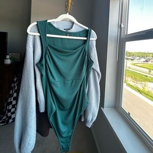 Square neck bodysuit